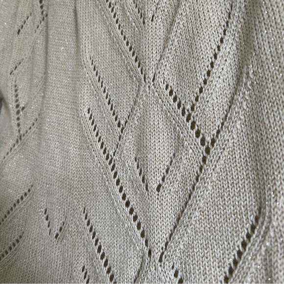 Boutique Intuitions Shimmery Neutral Textured Scoop-Neck Knit - Picture 6 of 10